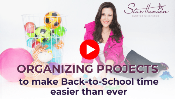 back to school organizing project